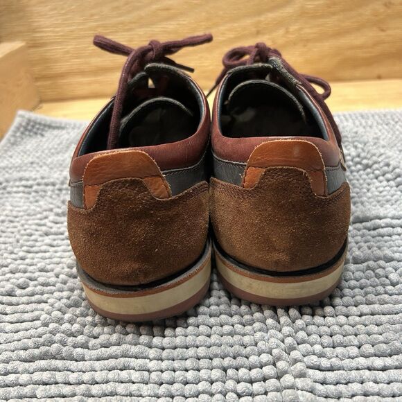Pikolinos Navy Blue/brown Leather Lace-Up Casual Oxfords Mens 10.5 (EU 44) Spain main image 5